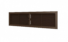 Решетка вентиляционная дверная 455 х 133 мм коричневая Era 4513РП кор