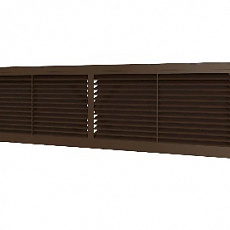 Решетка вентиляционная дверная 455 х 133 мм коричневая Era 4513РП кор