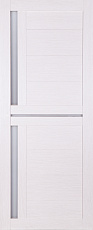Принцип дверное полотно экошпон со стеклом Лайт-1 Лиственница Белая 600х2000мм