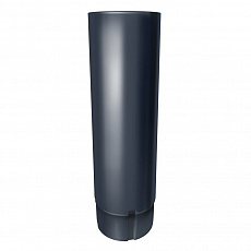Труба водосточная, D90мм, 3м, металл, полиэстер 0,5мм, темно-серый RAL7024