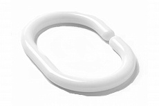 Кольца для шторок ZALEL пластиковые белые 12шт