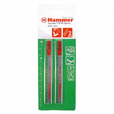 Пилка д/лобзика Hammer Flex 204-101 T101B дер./пласт., 74мм, шаг 2.5, (2шт.)