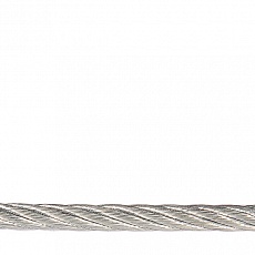 Трос стальной DIN 3055  4мм (белый цинк 25 м)