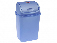 Ведро мусорное с педалью голубое 10 л