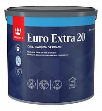 ТИККУРИЛА краска ЕВРО EXTRA 20 С д/влаж.помещений п/мат 2,7 л